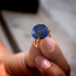 Shop Lapis Lazuli Rings! 14k Rose Gold Filled Ring · Lapis Lazuli Ring · Deep Blue Lapis Ring · Handmade Ring · Lapis Ring For Women | Natural genuine Lapis Lazuli rings, simple unique handcrafted gemstone rings. #rings #jewelry #shopping #gift #handmade #fashion #style #affiliate #ad