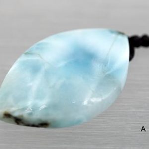 Shop Larimar Bead Shapes! Rare and natural exotic Larimar freeform pendants (ETP00174) | Natural genuine other-shape Larimar beads for beading and jewelry making.  #jewelry #beads #beadedjewelry #diyjewelry #jewelrymaking #beadstore #beading #affiliate #ad