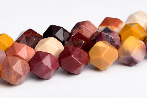Mookaite Beads Star Cut Faceted Grade Aaa Genuine Natural Gemstone Loose Beads 6mm 8mm Bulk Lot Options
