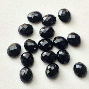 Shop Onyx Cabochons! 8x10mm Black Onyx Faceted Flat Back Cabochons, Onyx Rose Cut Gems, Onyx Flat Cabochons, Black Onyx Oval For Jewelry (10Pcs To 50Pcs Options) | Natural genuine stones & crystals in various shapes & sizes. Buy raw cut, tumbled, or polished gemstones for making jewelry or crystal healing energy vibration raising reiki stones. #crystals #gemstones #crystalhealing #crystalsandgemstones #energyhealing #affiliate #ad