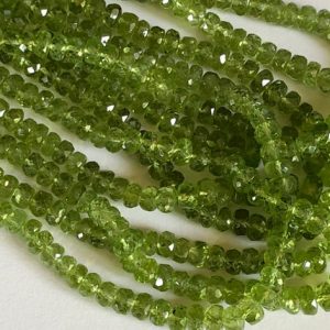 Shop Peridot Faceted Beads! 6mm Peridot Faceted Rondelle Beads, Natural Peridot Faceted Beads, Peridot Faceted Rondelle For Jewelry (8IN To 16IN Options) – ANG 29 | Natural genuine faceted Peridot beads for beading and jewelry making.  #jewelry #beads #beadedjewelry #diyjewelry #jewelrymaking #beadstore #beading #affiliate #ad