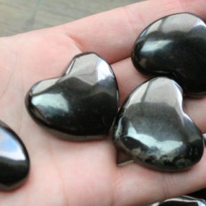 Shop Gemstone Hearts! Shungite Flat 35 mm Heart K239 | Natural genuine stones & crystals in various shapes & sizes. Buy raw cut, tumbled, or polished gemstones for making jewelry or crystal healing energy vibration raising reiki stones. #crystals #gemstones #crystalhealing #crystalsandgemstones #energyhealing #affiliate #ad