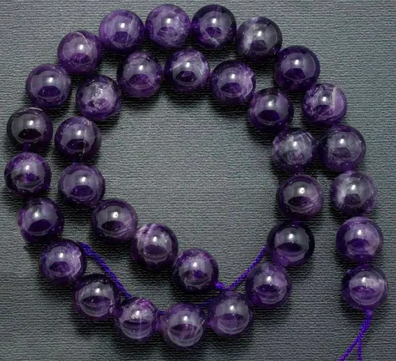 Genuine Amethyst Beads, Purple Wholesale Gemstone Beads, Stone Beads, Spacer Beads, Round Natural Beads 2mm 3mm 4mm 6mm 8mm 10mm 12 Mm