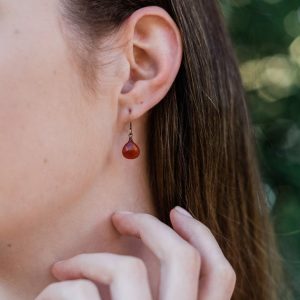 Shop Carnelian Earrings! Carnelian earrings. Orange gemstone earrings. Drop earrings. Teardrop earrings. Simple earrings. Elegant earrings. July birthstone earrings. | Natural genuine Carnelian earrings. Buy crystal jewelry, handmade handcrafted artisan jewelry for women.  Unique handmade gift ideas. #jewelry #beadedearrings #beadedjewelry #gift #shopping #handmadejewelry #fashion #style #product #earrings #affiliate #ad