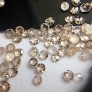 Shop Diamond Faceted Beads! 2.5mm Champagne Faceted Chakri Diamonds, Uncut Diamonds, Original Real Chakri Polki Diamonds, Diamond For Jewlery (0.5 Ct To 1 Ct Options) | Natural genuine faceted Diamond beads for beading and jewelry making.  #jewelry #beads #beadedjewelry #diyjewelry #jewelrymaking #beadstore #beading #affiliate #ad