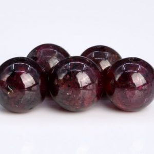 Shop Garnet Round Beads! Genuine Natural Mozambique Garnet Gemstone Beads 5MM Purple Red Round AA+ Quality Loose Beads (104257) | Natural genuine round Garnet beads for beading and jewelry making.  #jewelry #beads #beadedjewelry #diyjewelry #jewelrymaking #beadstore #beading #affiliate #ad