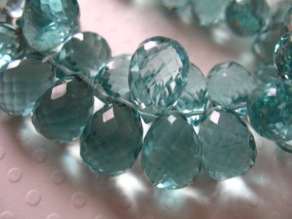 2-10 Pc, Green Amethyst Quartz Briolettes Teardrop Drop, 12-13 Mm, February Birthstone Seafoam, Bridal Hydqtz73 Giant Bsc Solo