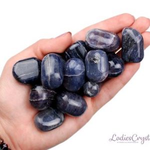 Shop Tumbled Iolite Crystals & Pocket Stones! Iolite Tumbled Stone, Iolite, Tumbled Stones, Crystals, Stones, Gifts, Rocks, Gems, Gemstones, Zodiac Crystals, Healing Crystals | Natural genuine stones & crystals in various shapes & sizes. Buy raw cut, tumbled, or polished gemstones for making jewelry or crystal healing energy vibration raising reiki stones. #crystals #gemstones #crystalhealing #crystalsandgemstones #energyhealing #affiliate #ad