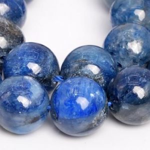 Shop Kyanite Round Beads! Genuine Natural Kyanite Gemstone Beads 10MM Light Color Round A+ Quality Loose Beads (109047) | Natural genuine round Kyanite beads for beading and jewelry making.  #jewelry #beads #beadedjewelry #diyjewelry #jewelrymaking #beadstore #beading #affiliate #ad