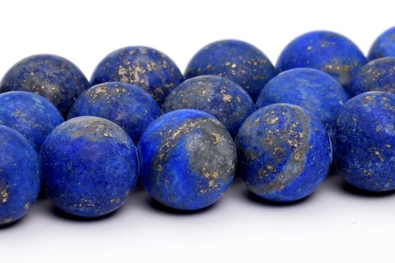 Matte Deep Blue Lapis Lazuli Beads Grade A Gemstone Round Loose Beads 4mm 6mm 8mm 10mm 15mm Bulk Lot Options