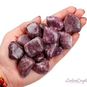 Lepidolite Tumbled Stone, Lepidolite Tumbled Stones, Purple Lepidolite Crystals, Genuine Lepidolite Healing Stones, LadiesCrystals | Natural genuine stones & crystals in various shapes & sizes. Buy raw cut, tumbled, or polished gemstones for making jewelry or crystal healing energy vibration raising reiki stones. #crystals #gemstones #crystalhealing #crystalsandgemstones #energyhealing #affiliate #ad