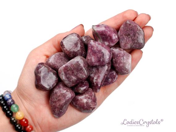 Lepidolite Tumbled Stone, Lepidolite, Tumbled Stones, Crystals, Stones, Gifts, Rocks, Gems, Gemstones, Zodiac Crystals, Healing Crystals