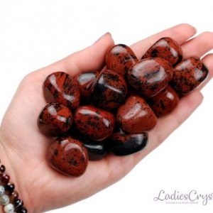 Shop Tumbled Mahogany Obsidian Crystals & Pocket Stones! Mahogany Obsidian Tumbled Stone, Mahogany Obsidian, Tumbled Stones, Obsidian, Stones, Crystals, Rocks, Gifts, Gemstones, Gems, Zodiac Stone | Natural genuine stones & crystals in various shapes & sizes. Buy raw cut, tumbled, or polished gemstones for making jewelry or crystal healing energy vibration raising reiki stones. #crystals #gemstones #crystalhealing #crystalsandgemstones #energyhealing #affiliate #ad