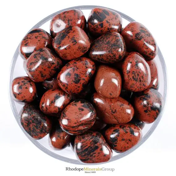 Mahogany Obsidian Tumbled Stone, Mahogany Obsidian, Tumbled Stones, Obsidian, Stones, Crystals, Rocks, Gifts, Gemstones, Gems, Zodiac Stone