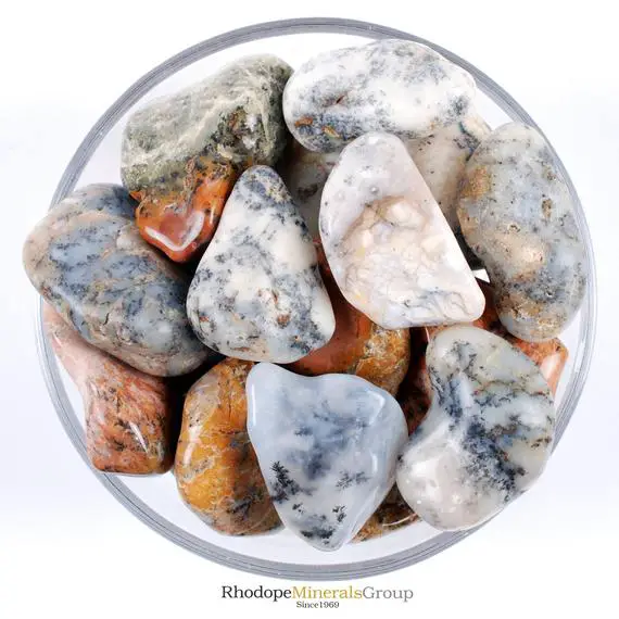 Dendritic Opal Tumbled Stone, Dendritic Opal, Tumbled Stones, Opal, Stones, Crystals, Rocks, Gemstones, Gifts, Zodiac Crystals, Healing, Gem