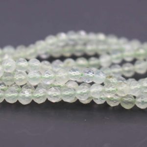 Shop Prehnite Faceted Beads! 4mm Natural Prehnite Faceted Small Size Beads,4mm Small Size Beads Wholesale Bulk supply,15 inches one starand | Natural genuine faceted Prehnite beads for beading and jewelry making.  #jewelry #beads #beadedjewelry #diyjewelry #jewelrymaking #beadstore #beading #affiliate #ad