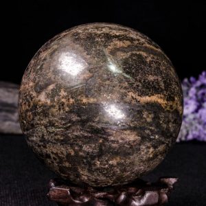 Shop Pyrite Cabochons! 3.6"EXTRA LARGE Pyrite Sphere/Pyrite Crystal Ball/Meditation Stone/Pyrite Cabochon/Decor/Chakra/Valentines box ideas for her-90mm 1246g#3570 | Natural genuine stones & crystals in various shapes & sizes. Buy raw cut, tumbled, or polished gemstones for making jewelry or crystal healing energy vibration raising reiki stones. #crystals #gemstones #crystalhealing #crystalsandgemstones #energyhealing #affiliate #ad