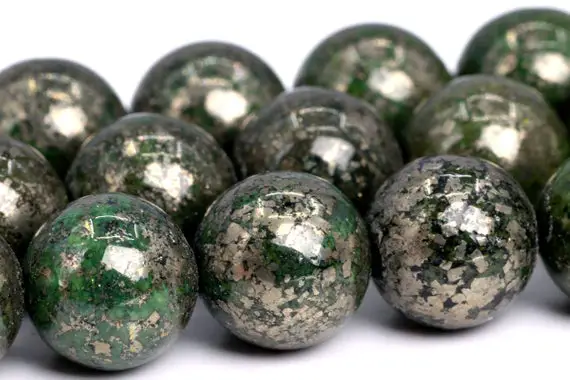 10mm Round Pyrite Cabochon Smooth Loose Natural Gemstone Bulk Sale DIY Jewelry 