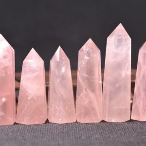Shop Rose Quartz Points & Wands! Rose Quartz Tower/ Pink Quartz Crystal Point-1 point -Approx.2~8 inches height | Natural genuine stones & crystals in various shapes & sizes. Buy raw cut, tumbled, or polished gemstones for making jewelry or crystal healing energy vibration raising reiki stones. #crystals #gemstones #crystalhealing #crystalsandgemstones #energyhealing #affiliate #ad