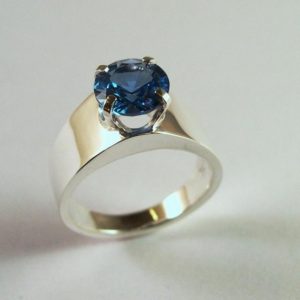 Shop Zircon Jewelry! Zircon Classic Design Ring, Blue Zircon Ring, Sterling Silver | Natural genuine Zircon jewelry. Buy crystal jewelry, handmade handcrafted artisan jewelry for women.  Unique handmade gift ideas. #jewelry #beadedjewelry #beadedjewelry #gift #shopping #handmadejewelry #fashion #style #product #jewelry #affiliate #ad