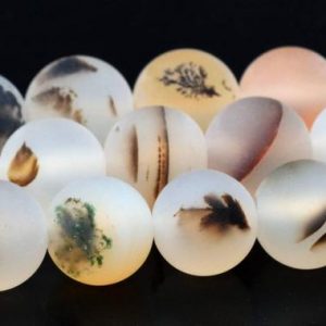 Matte Flower Agate Beads Grade AAA Genuine Natural Gemstone Round Loose Beads 4MM 6MM 8MM 10MM Bulk Lot Options | Natural genuine beads Agate beads for beading and jewelry making.  #jewelry #beads #beadedjewelry #diyjewelry #jewelrymaking #beadstore #beading #affiliate #ad