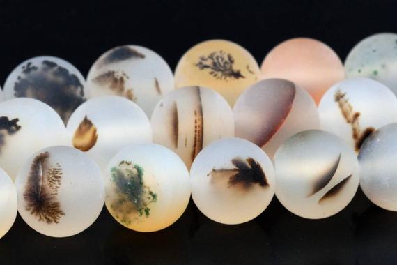 Matte Flower Agate Beads Grade Aaa Genuine Natural Gemstone Round Loose Beads 4mm 6mm 8mm 10mm Bulk Lot Options