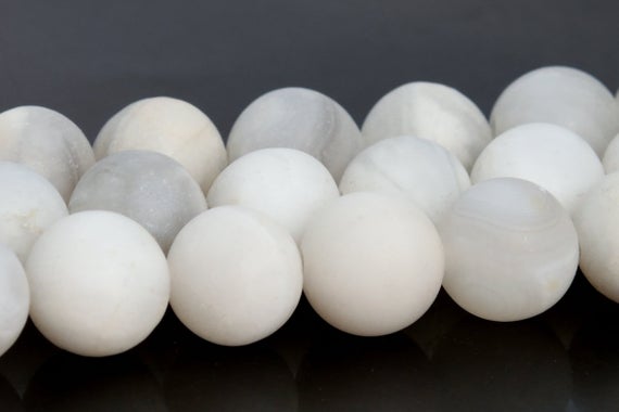 Matte White Crazy Lace Agate Beads Grade Aaa Genuine Natural Gemstone Round Loose Beads 4mm 6mm 8mm 10mm Bulk Lot Options