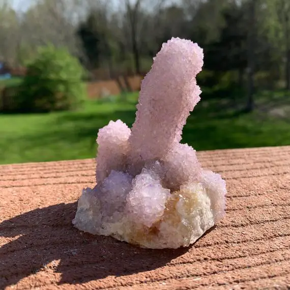 3.2" Cactus Amethyst Crystal Cluster- Spirit Quartz- Raw Natural Mineral Specimen- Healing Crystal- Meditation Stone- From South Africa 180g