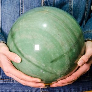 Shop Aventurine Stones & Crystals! 8.8"32lb Extra Large AVENTURINE Sphere On Etsy/Green Aventurine Ball/Crystal Healing/Calm/Comfort/Metaphysical Energy/Gift-220mm-14520g#3053 | Natural genuine stones & crystals in various shapes & sizes. Buy raw cut, tumbled, or polished gemstones for making jewelry or crystal healing energy vibration raising reiki stones. #crystals #gemstones #crystalhealing #crystalsandgemstones #energyhealing #affiliate #ad