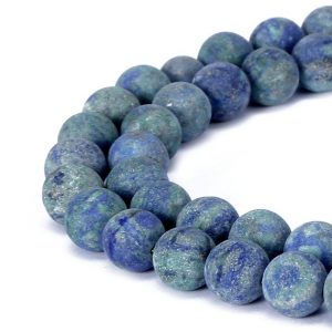 Shop Chrysocolla Beads! Chrysocolla Matte Round Beads 4mm 6mm 8mm 10mm 12mm 15.5" Strand | Natural genuine beads Chrysocolla beads for beading and jewelry making.  #jewelry #beads #beadedjewelry #diyjewelry #jewelrymaking #beadstore #beading #affiliate #ad