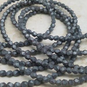 Shop Hematite Chip & Nugget Beads! 4mm Hematite Heavy Faceted GLOSS Round Beads, 15.5 inch | Natural genuine chip Hematite beads for beading and jewelry making.  #jewelry #beads #beadedjewelry #diyjewelry #jewelrymaking #beadstore #beading #affiliate #ad