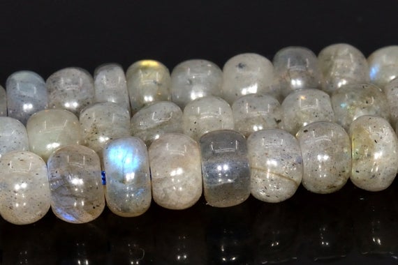 5x3mm Gray Labradorite Beads Grade Aa Genuine Natural Gemstone Full Strand Rondelle Loose Beads 15" Bulk Lot 1,3,5,10 And 50 (105024-1394)