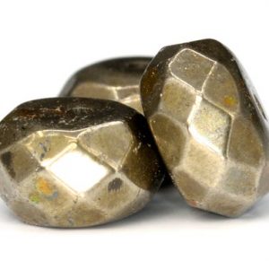 Shop Pyrite Faceted Beads! Genuine Natural Pyrite Gemstone Beads 8x5MM Copper Faceted rondelle AAA Quality Loose Beads (102321) | Natural genuine faceted Pyrite beads for beading and jewelry making.  #jewelry #beads #beadedjewelry #diyjewelry #jewelrymaking #beadstore #beading #affiliate #ad