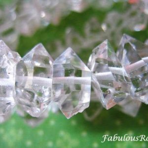 4-6 mm Herkimer Diamond Quartz Gemstone Point Nuggets Chips Briolette Beads 14". 
