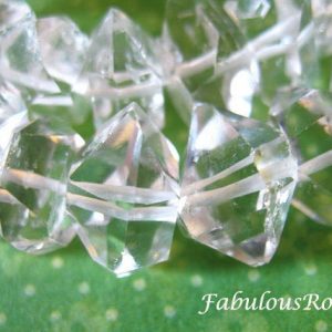Shop Herkimer Diamond Beads! 5-50 pcs / 5-7, 7-8  or 8-10 mm, Herkimer Diamond Beads Nuggets Crystals Diamonds Herkimer Gems for Necklace Jewelry / april birthstone | Natural genuine chip Herkimer Diamond beads for beading and jewelry making.  #jewelry #beads #beadedjewelry #diyjewelry #jewelrymaking #beadstore #beading #affiliate #ad