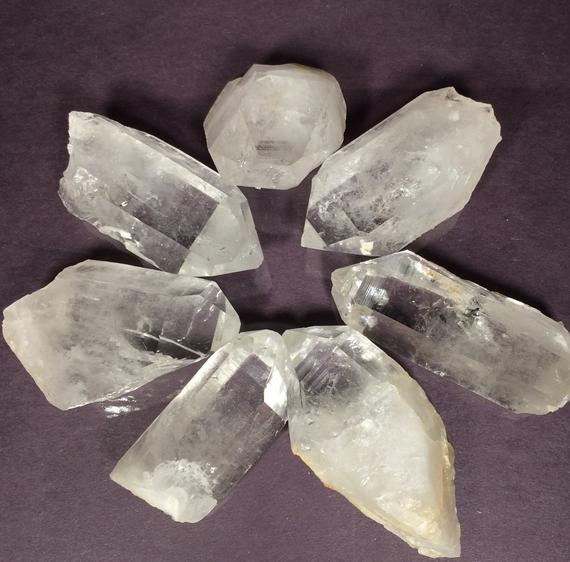 1 Arkansas Clear Quartz Crystal- Rough Point- Raw- Natural- Unpolished- Healing Crystal- Meditation Stone- Crystal Grid Stone- Weight Groups