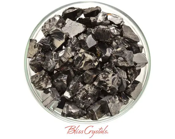 2 Shungite Rough Chunks Aka Elite Noble Stone Extra Quality Crystal #sg11