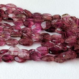 Shop Pink Tourmaline Beads! 5-9mm Pink Tourmaline Faceted Oval Tumbles, Natural Pink Tourmaline Oval Beads,Pink Tourmaline For Jewelry (6.5IN To 13IN Options) – ANG139 | Natural genuine beads Pink Tourmaline beads for beading and jewelry making.  #jewelry #beads #beadedjewelry #diyjewelry #jewelrymaking #beadstore #beading #affiliate #ad