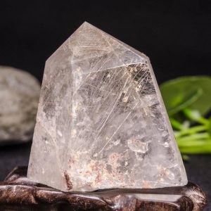 Shop Tourmaline Points & Wands! Natural Clear Silver Rutilated and Phantom Quartz Tower/White Tourmaline Rutilated Quartz Point/Silver Rutilated Point-29*52*52mm 79g#2946 | Natural genuine stones & crystals in various shapes & sizes. Buy raw cut, tumbled, or polished gemstones for making jewelry or crystal healing energy vibration raising reiki stones. #crystals #gemstones #crystalhealing #crystalsandgemstones #energyhealing #affiliate #ad