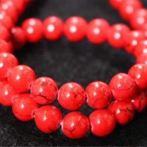 4mm-12mmTurquoise Smooth and Round Stone beads, Turquoise Beads Wholesale Bulk Supply,15 inches one strand