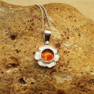 Shop Amber Pendants! Round Tiny flower copal pendant necklace. Minimalist Reiki jewelry uk. 925 sterling silver necklaces for women. Minimal accessories | Natural genuine Amber pendants. Buy crystal jewelry, handmade handcrafted artisan jewelry for women.  Unique handmade gift ideas. #jewelry #beadedpendants #beadedjewelry #gift #shopping #handmadejewelry #fashion #style #product #pendants #affiliate #ad