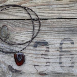 Shop Amber Jewelry! Rustic Amber Pendant Necklace Baltic Charm Jewelry Unisex cherry amber Honey Brown Leather Wine Charm gift idea | Natural genuine Amber jewelry. Buy crystal jewelry, handmade handcrafted artisan jewelry for women.  Unique handmade gift ideas. #jewelry #beadedjewelry #beadedjewelry #gift #shopping #handmadejewelry #fashion #style #product #jewelry #affiliate #ad
