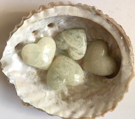 Aquamarine Small Gemstone Heart,calming Heart, Stone Of Courage,healing Crystal And Stones, Chakra Stones,spiritual Stone