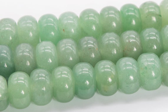 10x6mm Parsley Bunch Aventurine Beads Grade Aaa Genuine Natural Gemstone Rondelle Loose Beads 15" / 7.5" Bulk Lot Options (110563)