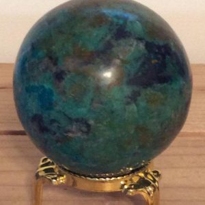 Chrysocolla 50mm Sphere, Tranquil and Sustaining Stone,Healing Crystal, Spiritual Stone, Meditation | Natural genuine stones & crystals in various shapes & sizes. Buy raw cut, tumbled, or polished gemstones for making jewelry or crystal healing energy vibration raising reiki stones. #crystals #gemstones #crystalhealing #crystalsandgemstones #energyhealing #affiliate #ad