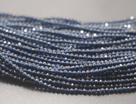 Faceted Iolite Beads,iolite Faceted Beads Bulk Supply,small Size Beads,15 Inches One Starand