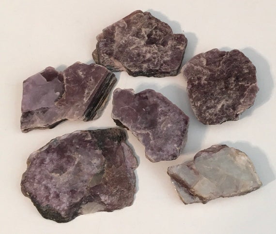 Lepidolite Small Natural Slice, Spiritual Stone, Healing Stone, Healing Crystal
