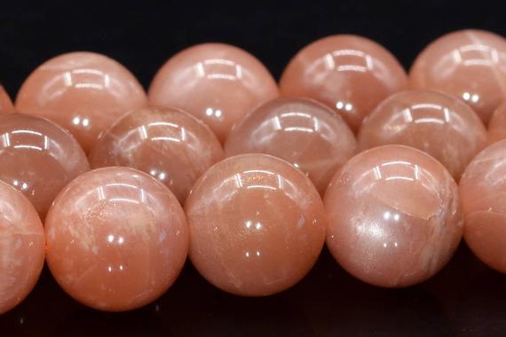 12mm Orange Moonstone Beads India Grade Aa+ Genuine Natural Gemstone Full Strand Round Loose Beads 15.5" Bulk Lot 1,3,5,10,50 (104175-1130)