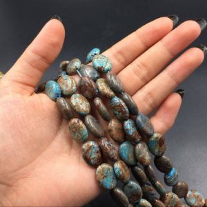 Natural Ocean Jasper Beads Oval Beads 12x16mm Blue Brown Gemstone Ocean Jasper Oval Beads Jewelry making Supplies bulk wholesale | Natural genuine other-shape Gemstone beads for beading and jewelry making.  #jewelry #beads #beadedjewelry #diyjewelry #jewelrymaking #beadstore #beading #affiliate #ad