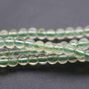 Shop Prehnite Round Beads! 4mm AA Natural Prehnite Beads,Smooth and Round Stone Beads,15 inches one starand | Natural genuine round Prehnite beads for beading and jewelry making.  #jewelry #beads #beadedjewelry #diyjewelry #jewelrymaking #beadstore #beading #affiliate #ad